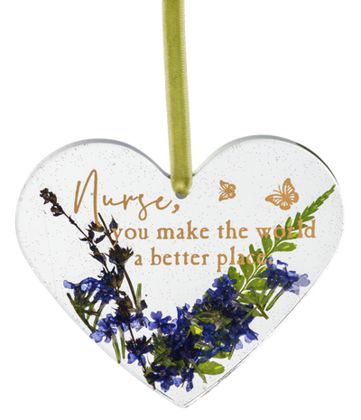 Nurse, you make the world a better place epoxy ornament
