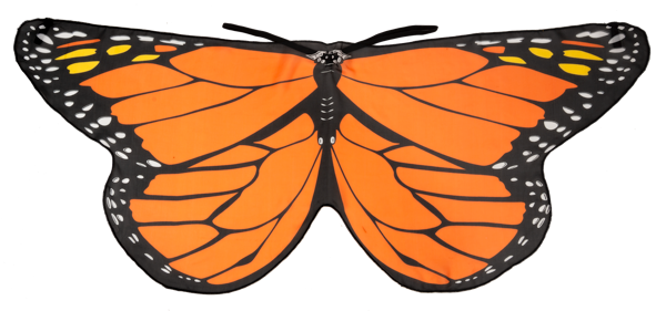 Kid's Monarch Butterfly Costume Cape