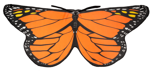 Kid's Monarch Butterfly Costume Cape