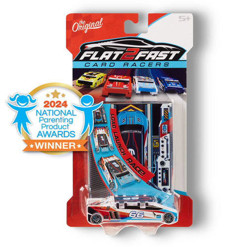 Flat 2 Fast Card Racers - Sky Blue
