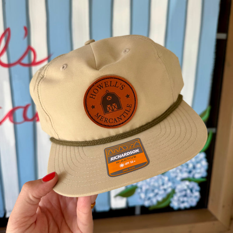 Howell's Mercantile Richardson 256 Sand Dune/Loden, OSFM, Stamped Leather Patch