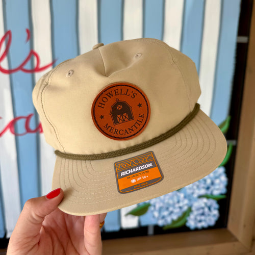 Howell's Mercantile Richardson 256 Sand Dune/Loden, OSFM, Stamped Leather Patch