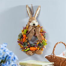 Bunny Blooms Faux Floral Hanging Decor Bunny with Carrots