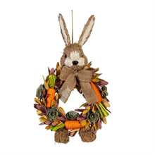 Bunny Blooms Faux Floral Hanging Decor Bunny with Carrots