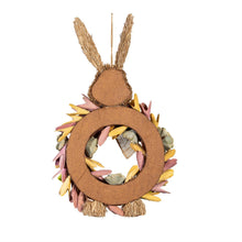 Bunny Blooms Faux Floral Hanging Decor Bunny with Carrots