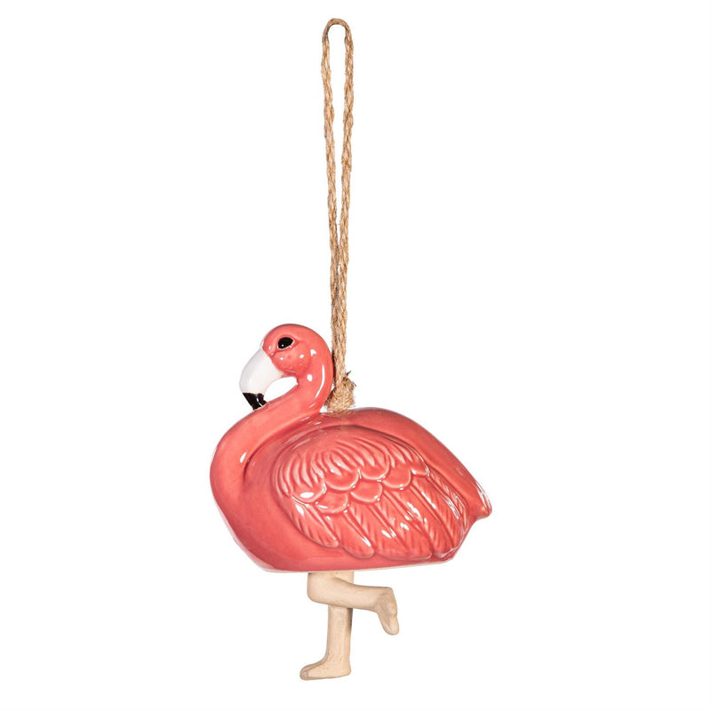 Palm Beach Ceramic Flamingo Garden Bell