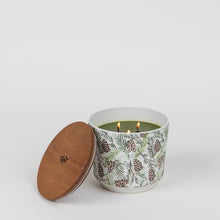 Silver Spruce Patterned Candle