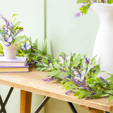 Pollinator Garden Garland Artificial Lavender with Butterflies