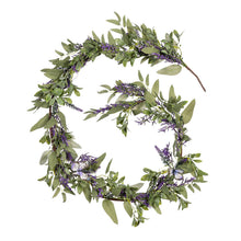 Pollinator Garden Garland Artificial Lavender with Butterflies