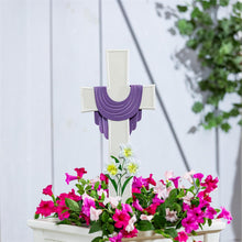 Lily Cross Memorial Metal Garden Stake