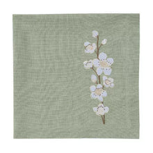 Cherry Blossom Green Floral Napkin