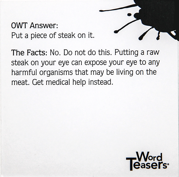 Word Teasers | Old Wives’ Tales