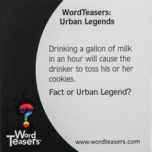 Word Teasers | Urban Legends