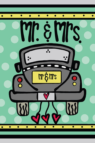 Mr & Mrs Garden Flag