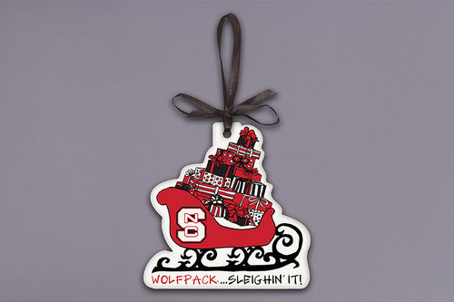 NC State Sleighin It Ornament