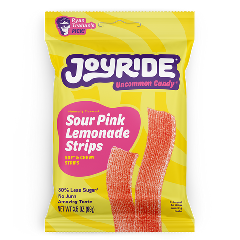 Joyride Low Sugar Sour Pink Lemonade Strips 3.5oz