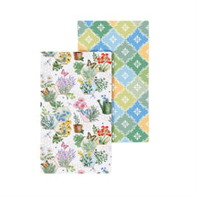 Pollinator Garden Kitchen Towel Quick Dry Waffle Weave Double-Sided, Gardening