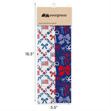 Red, White, & Blooms Bow Kitchen Towel Quick Dry, 30"x18"