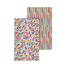 Bunny Blooms Kitchen Towel Quick Dry Waffle Weave Double-Sided, In Bloom Motif