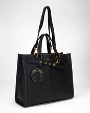 Standard Medium Tote Bag In Calfskin - Black