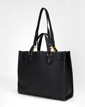Standard Medium Tote Bag In Calfskin - Black