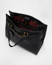 Standard Medium Tote Bag In Calfskin - Black