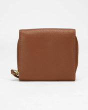 Sophia Card Holder In Brown Leather Calfskin