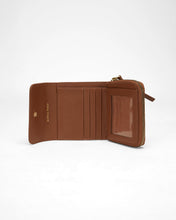 Sophia Card Holder In Brown Leather Calfskin