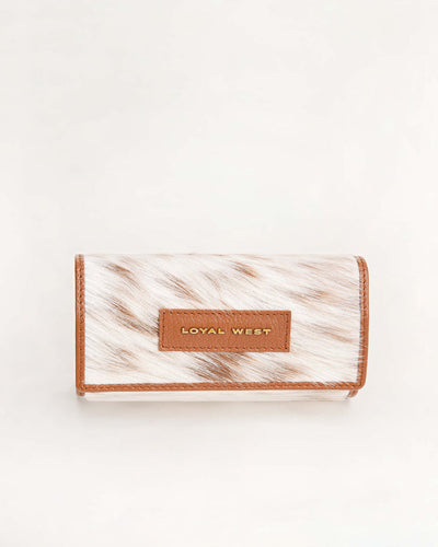 Canyon Jewelry Case - Brown & White Cowhide