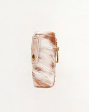 Painted Pony Lipstick Case - Brown & White Cowhide