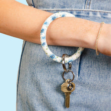 Silicone Big O® Key Ring - Fifty States Blue