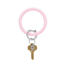 Silicone Big O® Key Ring - Gingham Tickled Pink