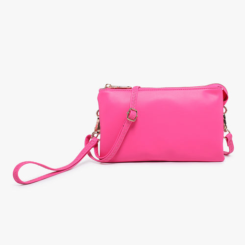 Riley Vegan Crossbody - Neon Pink
