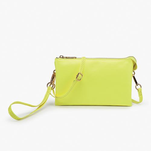 Riley Vegan Crossbody - Neon Yellow