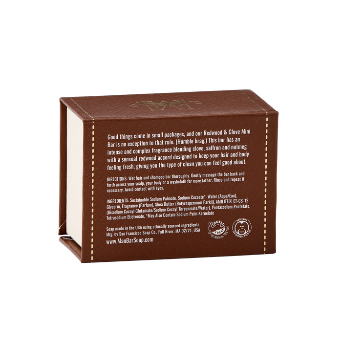 Man Bar Mini Hair & Body Redwood & Clove