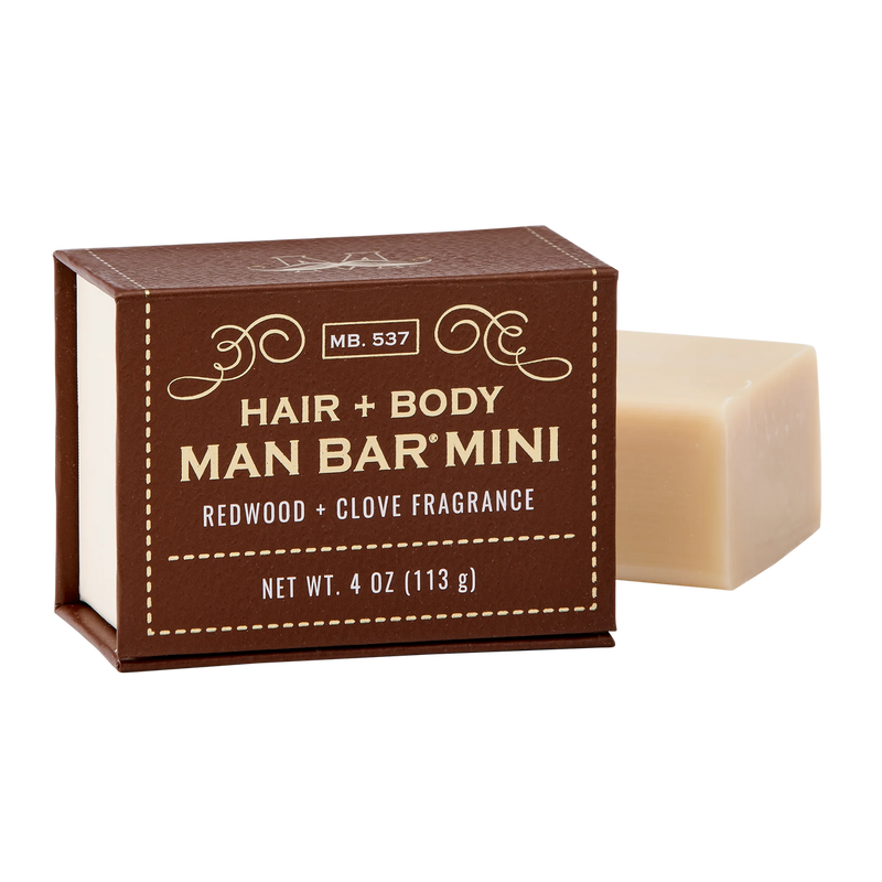 Man Bar Mini Hair & Body Redwood & Clove