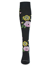 Women's In Bloom Bamboo Blend 8-15mmHg Graduated Compression Socks; Size 9W