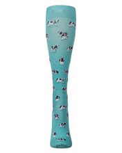 Women's Cows 8-15 mmHg Graduated Bamboo Compression Socks; Size 9-11