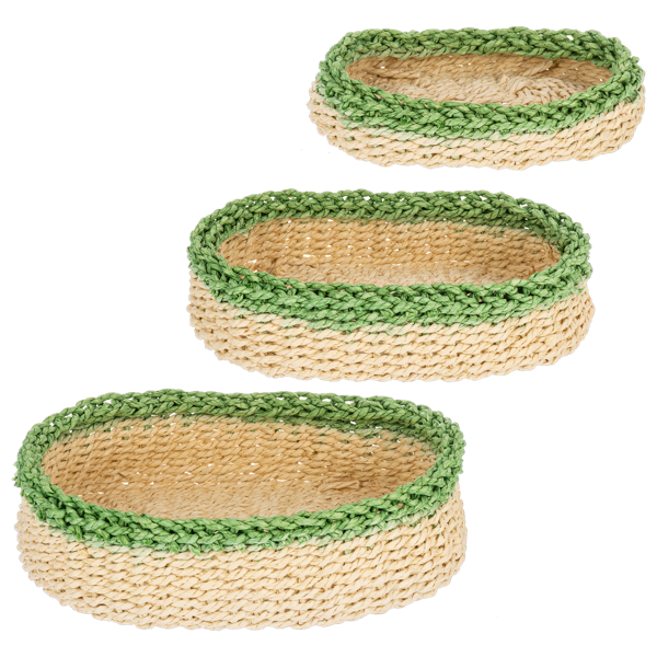 Nested Oval Basket Set (3 pc. set)