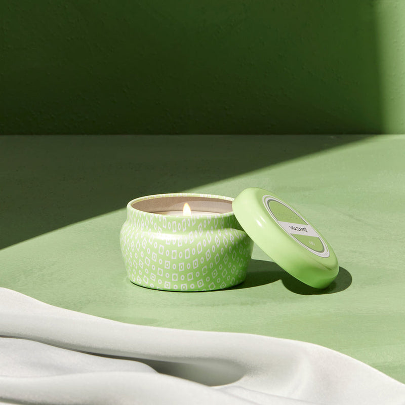 Volcano Iced Matcha Printed Mini Tin Candle, 3 oz