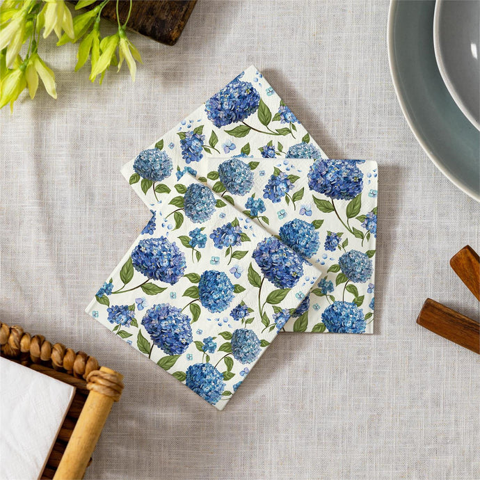Hydrangea Cocktail Napkin