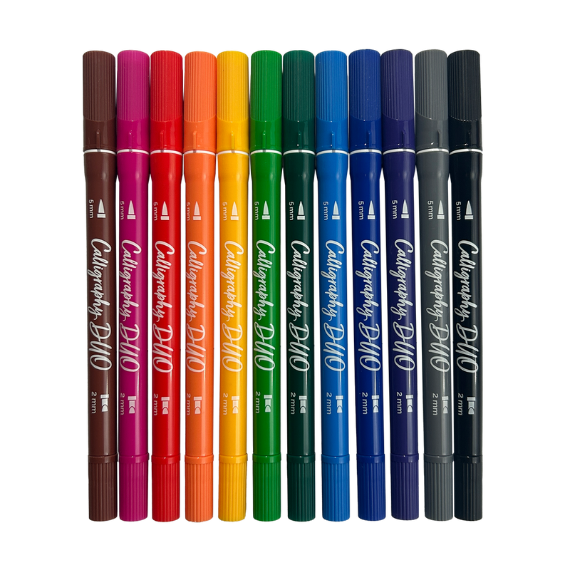 Calligraphy Duo Double-Ended Markers - Set of 12