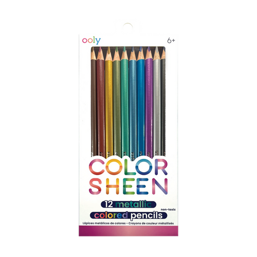 Color Sheen Metallic Colored Pencils - Set of 12