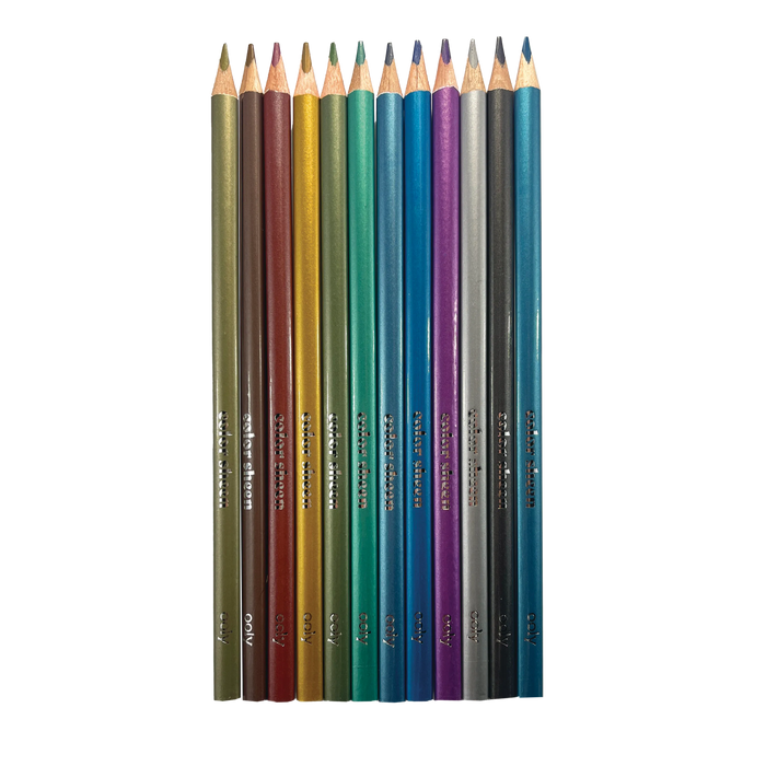 Color Sheen Metallic Colored Pencils - Set of 12