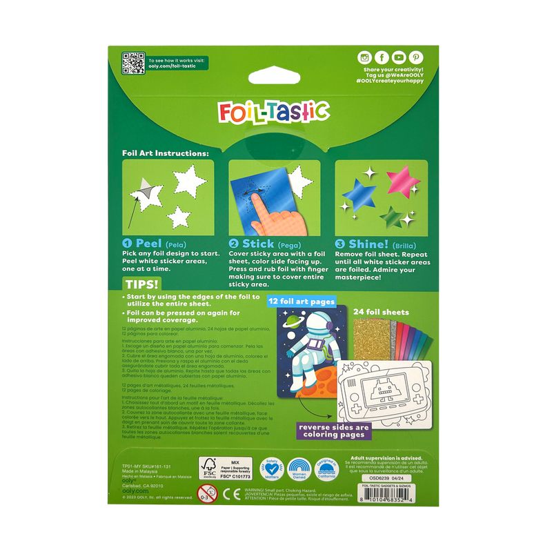 Foil-tastic Foil Art & Coloring Set - Gadgets & Gizmos
