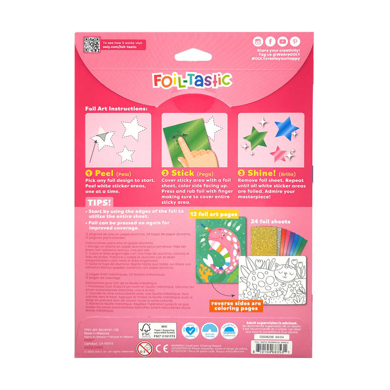 Foil-tastic Foil Art & Coloring Set - Whimsical World