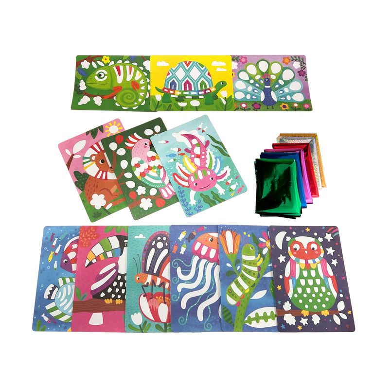 Foil-tastic Foil Art & Coloring Set - Awesome Animals
