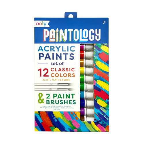 Paintology Acrylic Paint Set - Classic Colors - Set of 12