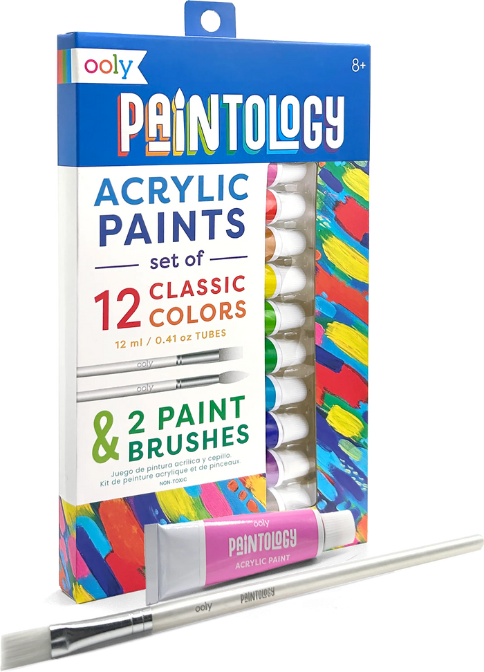 Paintology Acrylic Paint Set - Classic Colors - Set of 12