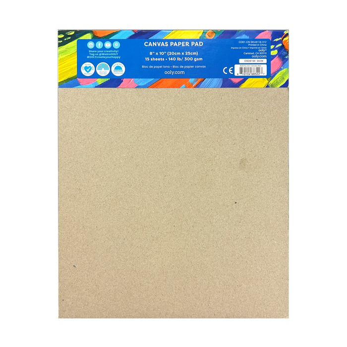 Paintology Canvas Paper Pad - 15 Sheets